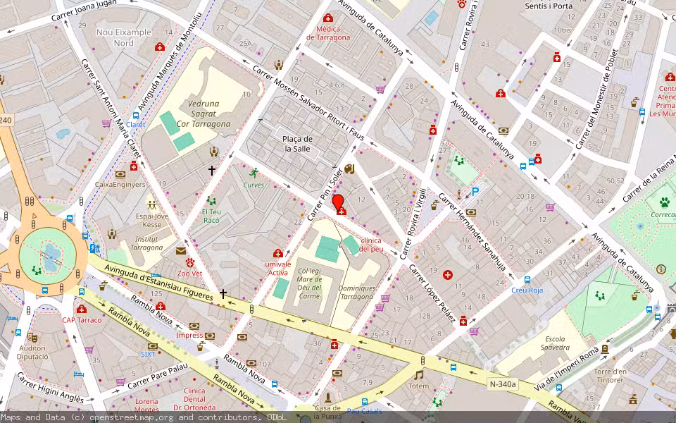 Mapa de Subasta Inmueble (Vivienda) en Tarragona