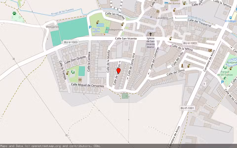 Mapa de Subasta Inmueble (Vivienda) en Villagonzalo Pedernales, Burgos