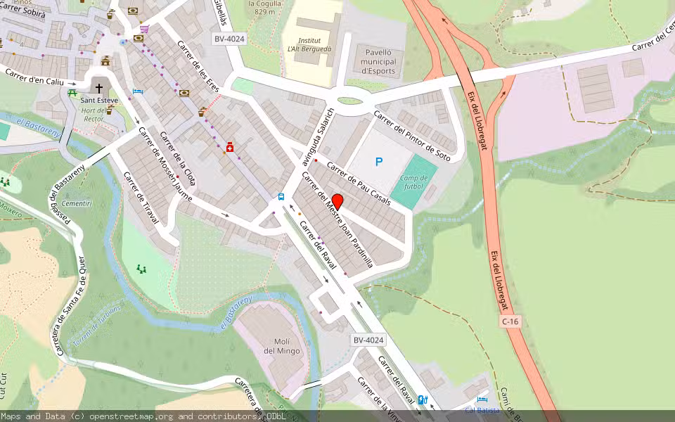 Mapa de Subasta Inmueble (Vivienda) en Bagà, Barcelona