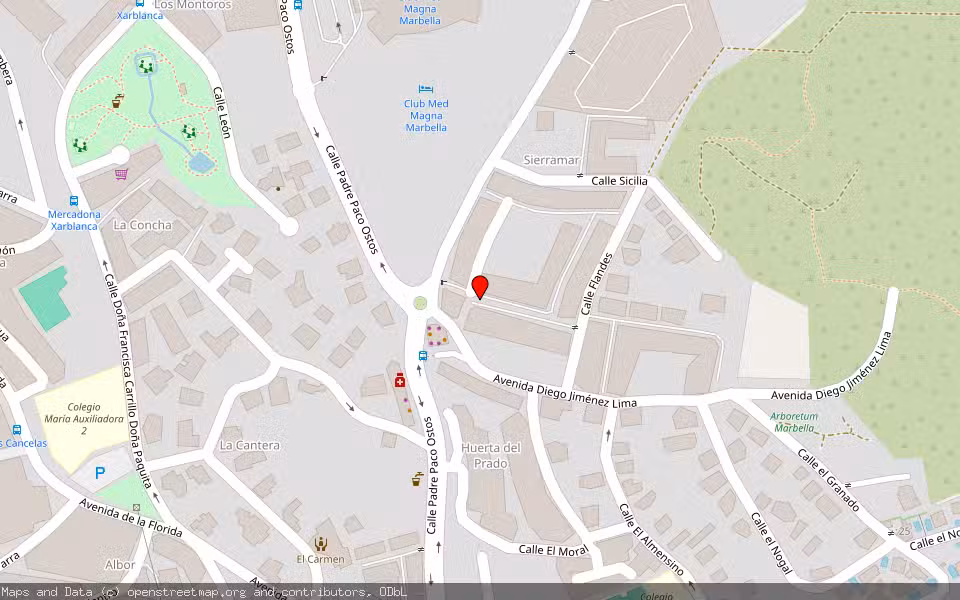 Mapa de Subasta Inmueble (Local comercial) en Marbella, Málaga