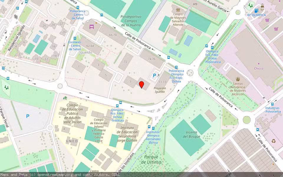 Mapa de Subasta Inmueble (Vivienda) en Alcorcon, Madrid