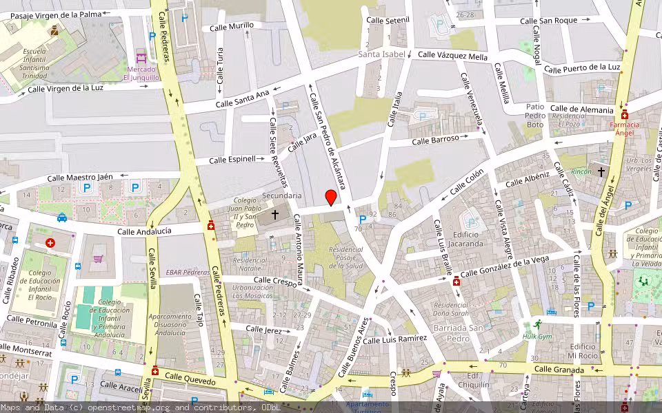 Mapa de Subasta Inmueble (Vivienda) en La Linea De La Concepcion, Cádiz
