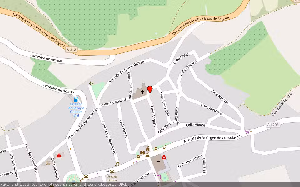 Mapa de Subasta Inmueble (Vivienda) en Castellar, Jaén