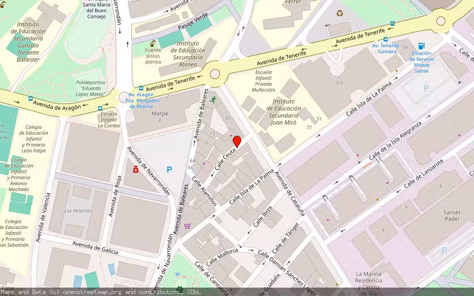 Mapa de Subasta Inmueble (Garaje) en San Sebastian De Los Reyes, Madrid