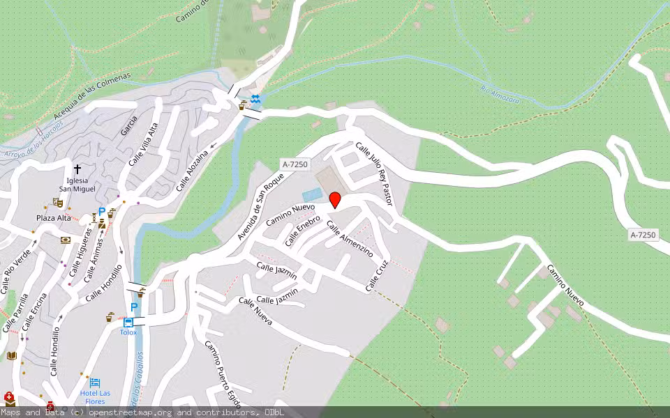 Mapa de Subasta Inmueble (Vivienda) en Tolox, Málaga