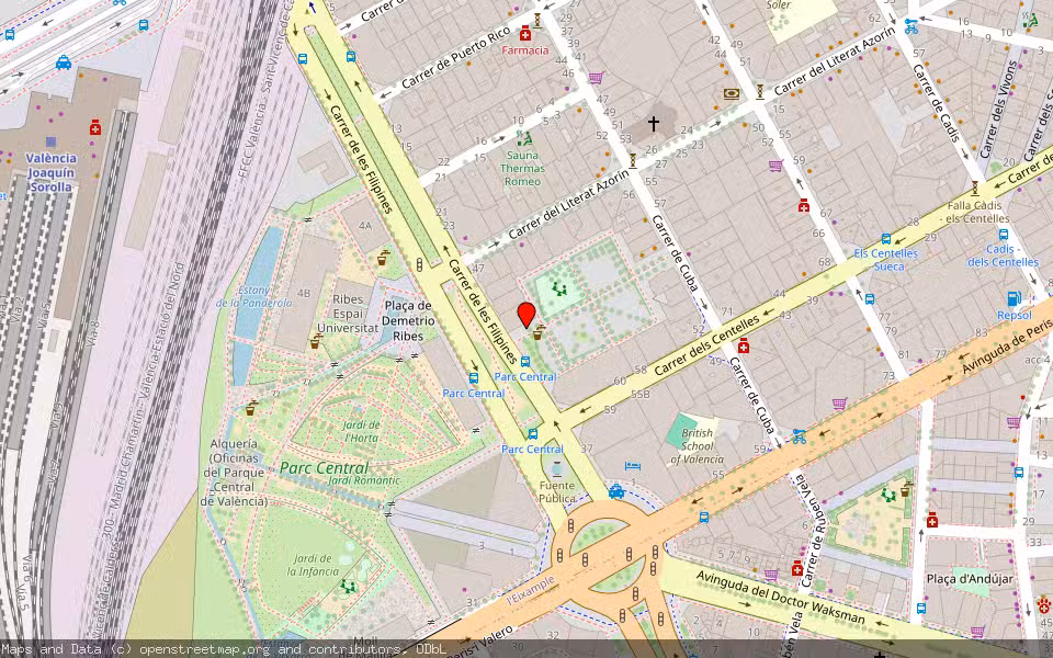 Mapa de Subasta Inmueble (Vivienda) en Valen, Valencia/València