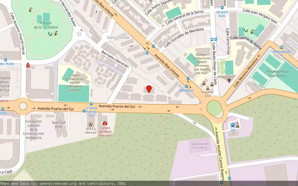 Mapa de Subasta Inmueble (Vivienda) en Jerez De La Frontera, Cádiz
