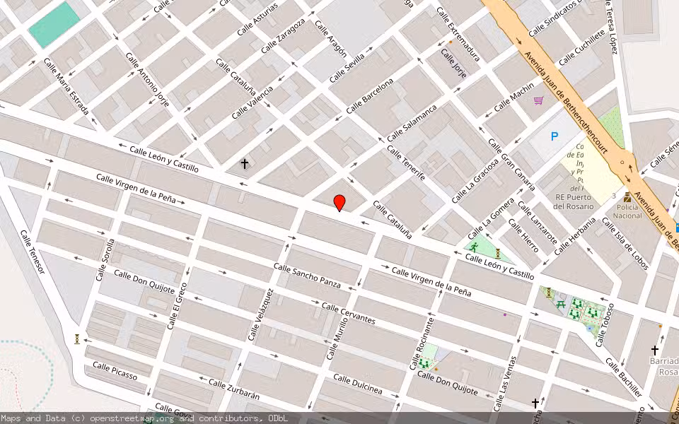 Mapa de Subasta Inmueble (Vivienda) en Puerto Del Rosario, Las Palmas