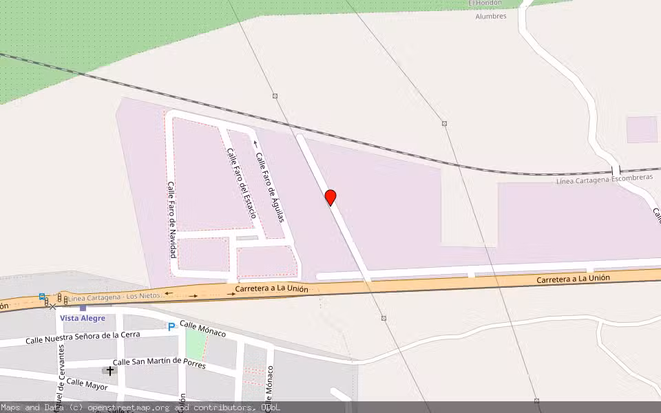 Mapa de Subasta Inmueble (Nave industrial) en Cartagena, Murcia