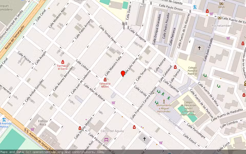 Mapa de Subasta Inmueble (Vivienda) en Sevilla