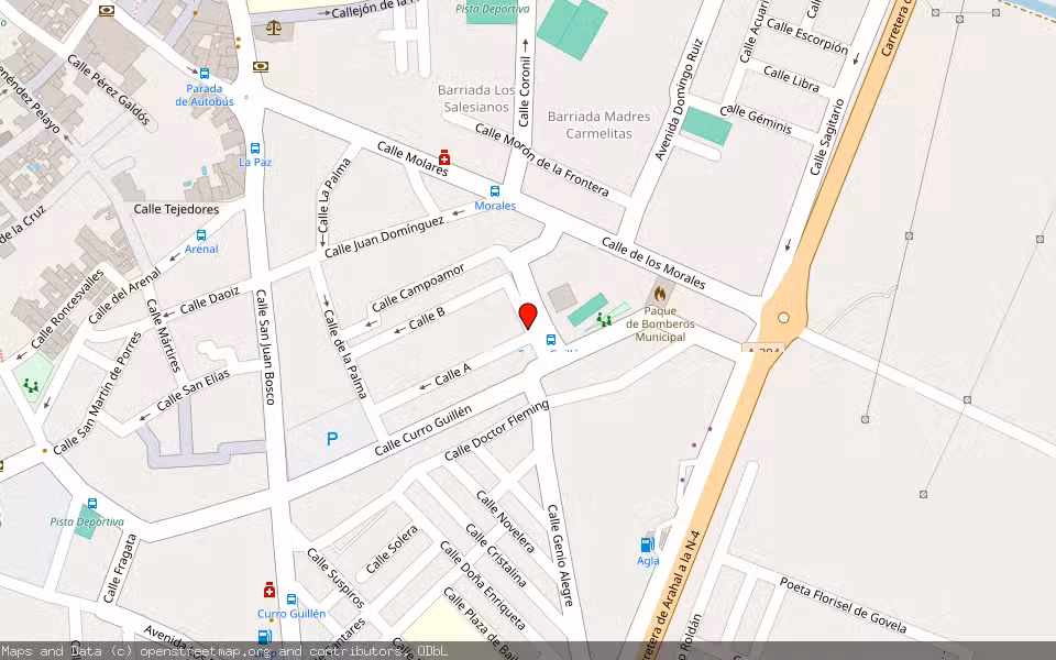 Mapa de Subasta Inmueble (Vivienda) en Utrera, Sevilla