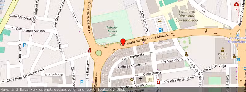 Mapa de Subasta de Inmueble (Vivienda) en Almeria, Almería 