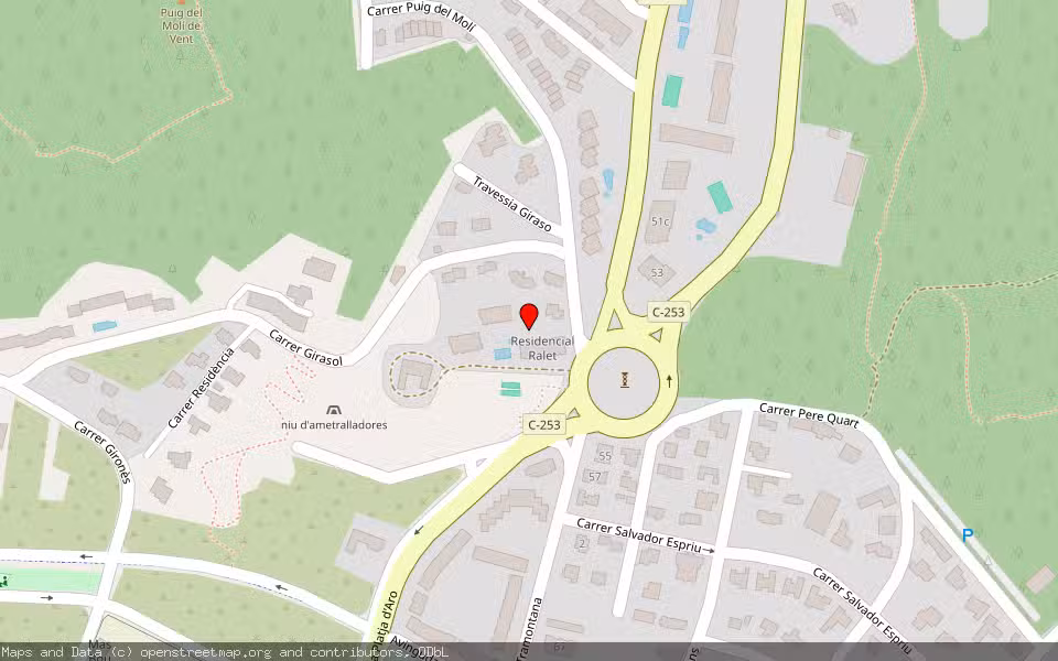 Mapa de Subasta Inmueble (Vivienda) en Castell-platja D’aro  S’agaro, Girona