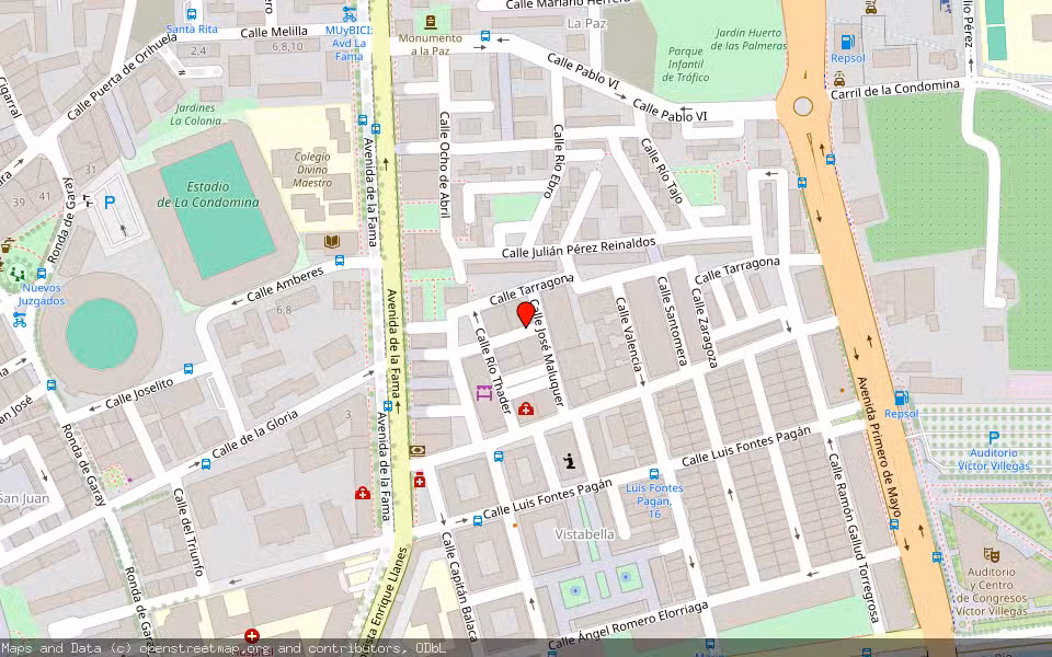 Mapa de Subasta Inmueble (Vivienda) en Murcia