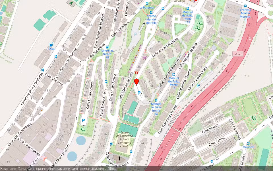 Mapa de Subasta Inmueble (Vivienda) en Las Palmas De Gran Canaria, Las Palmas