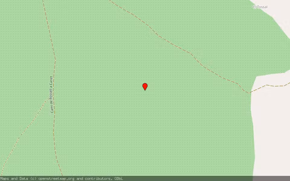 Mapa de Subasta Inmueble (Finca rústica) en Rossell, Castellón/Castelló