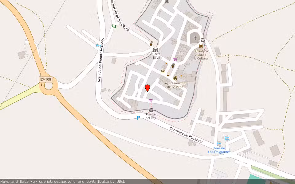 Mapa de Subasta Inmueble (Vivienda) en Galisteo, Cáceres