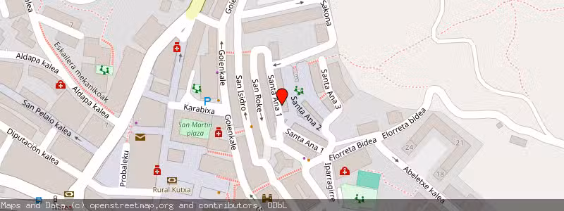 Mapa de Subasta de Inmueble (Local comercial) en Ermua, Vizcaya (Bizkaia) 