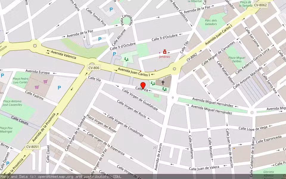 Mapa de Subasta Inmueble (Vivienda) en Ibi, Alicante/Alacant