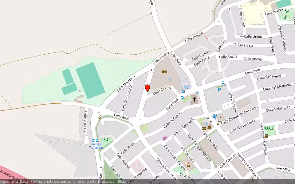 Mapa de Subasta Inmueble (Vivienda) en Lachar, Granada