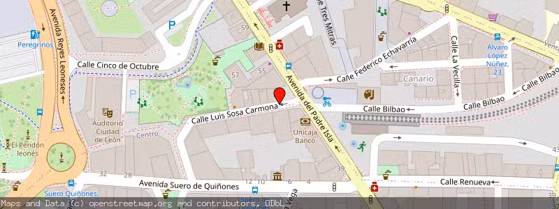Mapa de Subasta de Inmueble (Vivienda) en Leon, León 