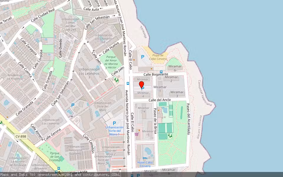 Mapa de Subasta Inmueble (Vivienda) en Torrevieja, Alicante/Alacant
