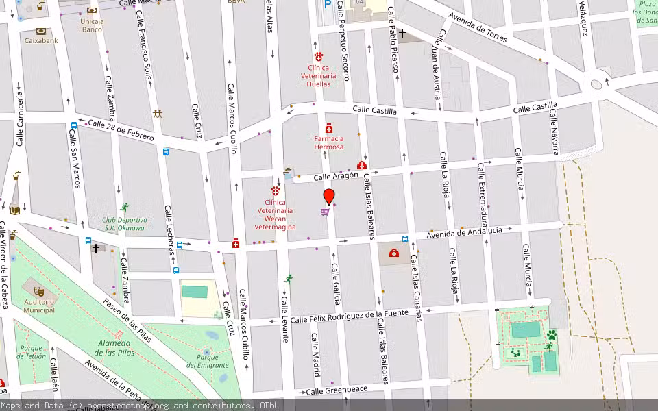Mapa de Subasta Inmueble (Garaje) en Mancha Real, Jaén