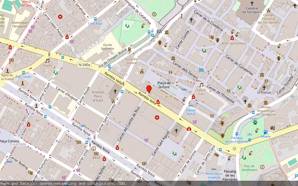 Mapa de Subasta Inmueble (Vivienda) en Tarragona
