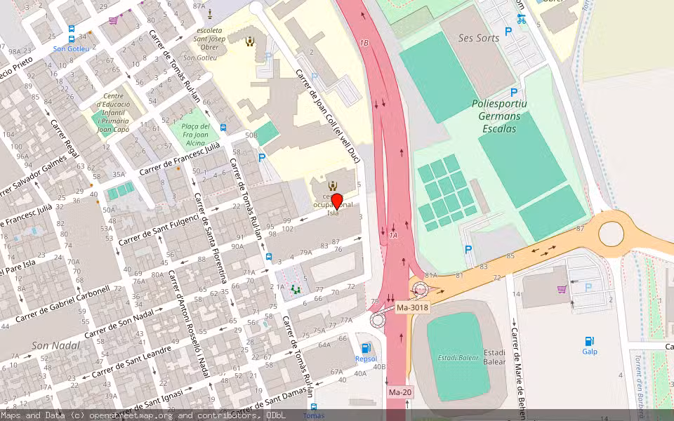 Mapa de Subasta Inmueble (Trastero) en Palma De Mallorca, Illes Balears