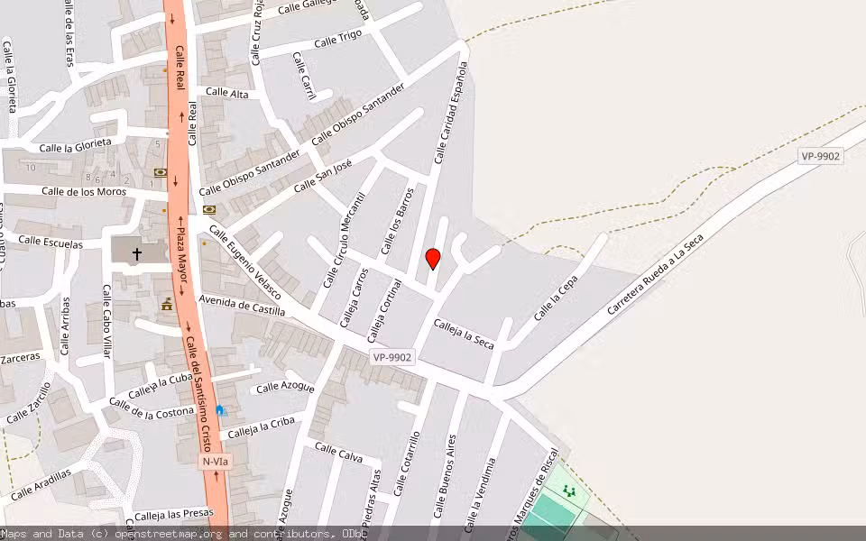 Mapa de Subasta Inmueble (Vivienda) en Rueda, Valladolid