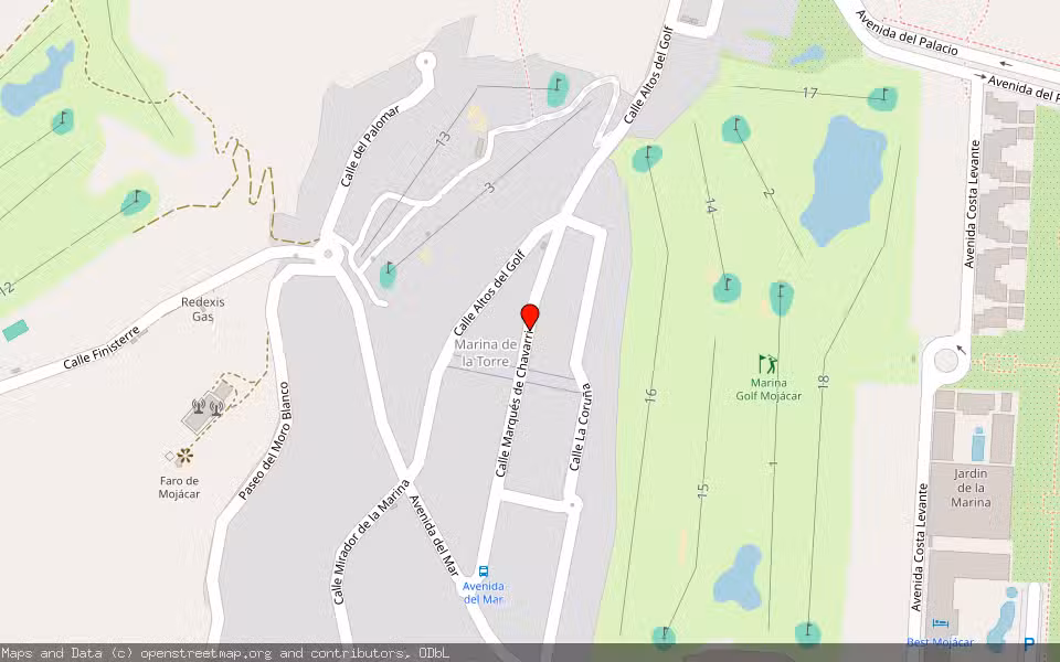 Mapa de Subasta Inmueble (Garaje) en Mojacar, Almería