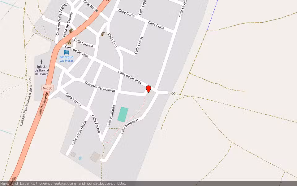 Mapa de Subasta Inmueble (Vivienda) en Barcial Del Barco, Zamora