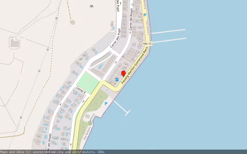 Mapa de Subasta Inmueble (Vivienda) en Fornells, Illes Balears