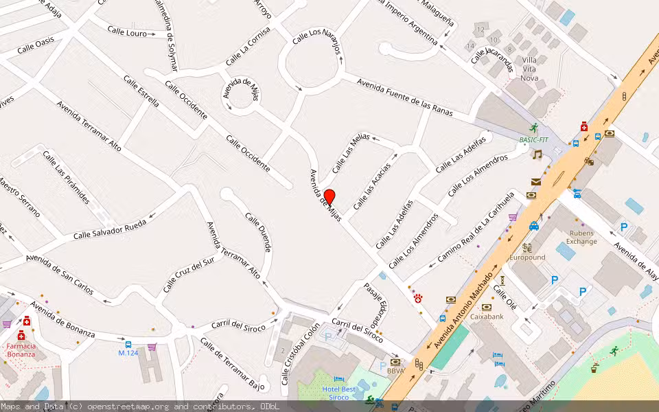 Mapa de Subasta Inmueble (Vivienda) en Benalmadena, Málaga