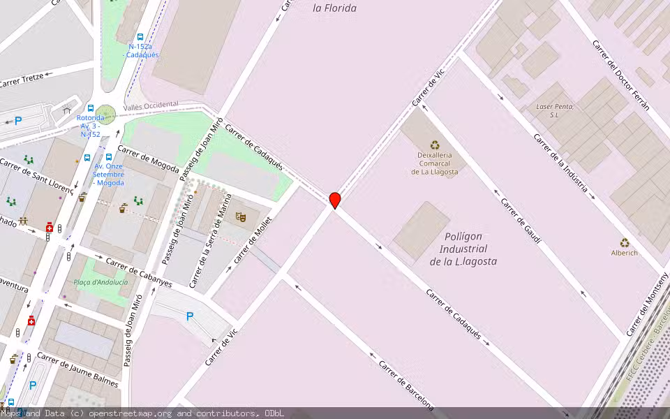 Mapa de Subasta Inmueble (Vivienda) en La Llagosta, Barcelona