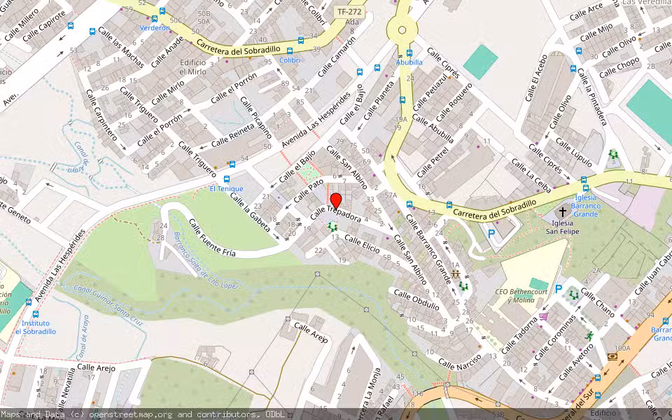 Mapa de Subasta Inmueble (Solar) en Barranco Grande, Santa Cruz de Tenerife