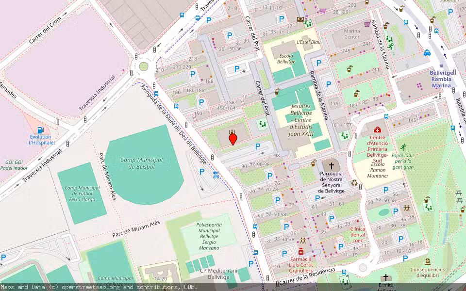 Mapa de Subasta Inmueble (Vivienda) en L'hospitalet De Llobregat, Barcelona