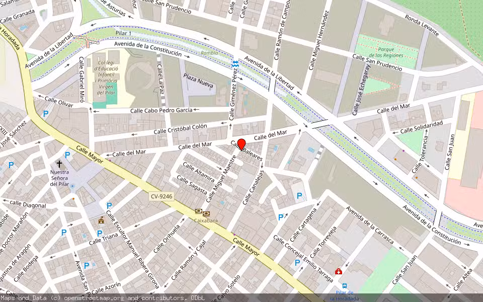 Mapa de Subasta Inmueble (Vivienda) en Pilar De La Horadada, Alicante/Alacant