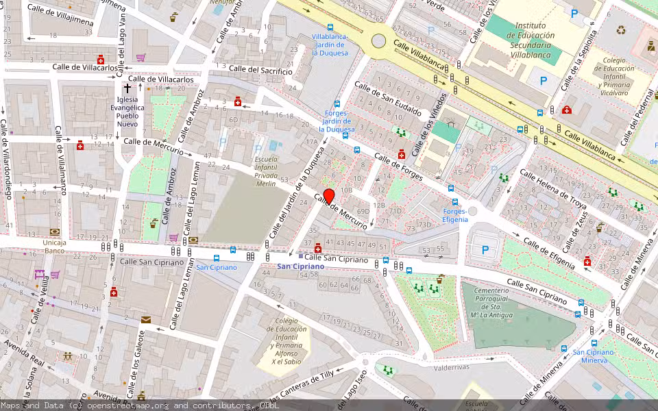 Mapa de Subasta Inmueble (Vivienda) en Madrid