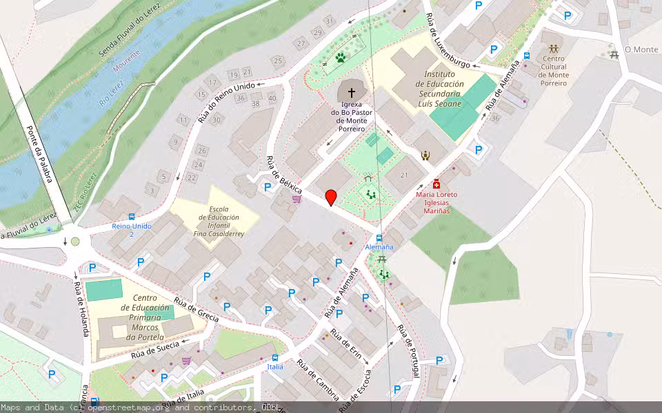 Mapa de Subasta Inmueble (Vivienda) en Pontevedra