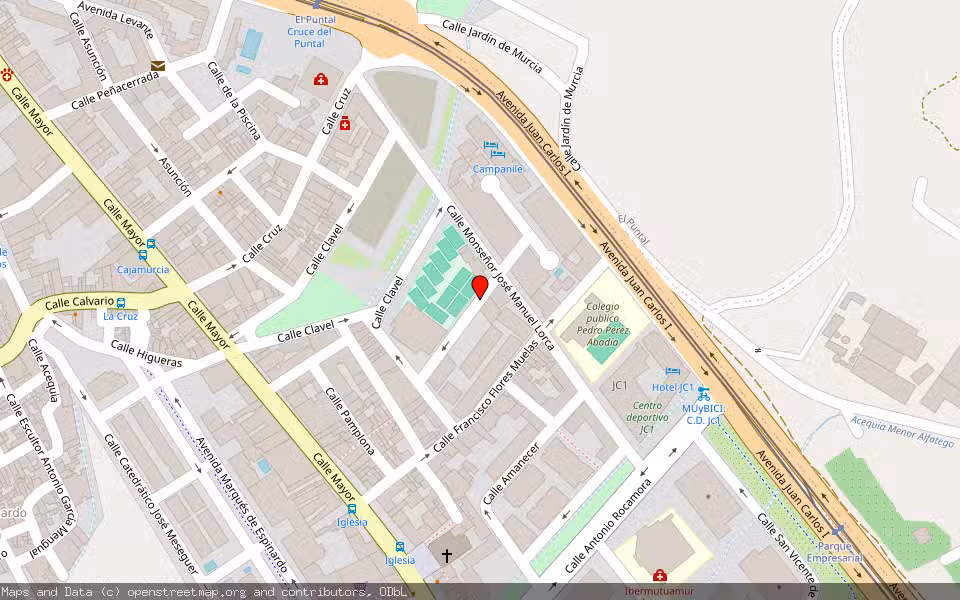 Mapa de Subasta Inmueble (Local comercial) en Murcia