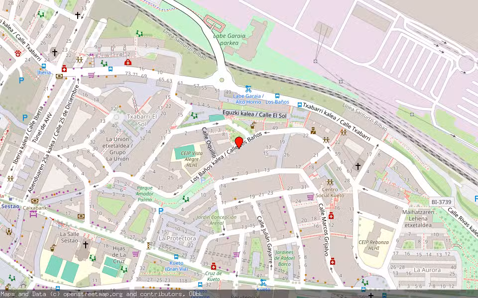 Mapa de Subasta Inmueble (Vivienda) en Sestao, Bizkaia