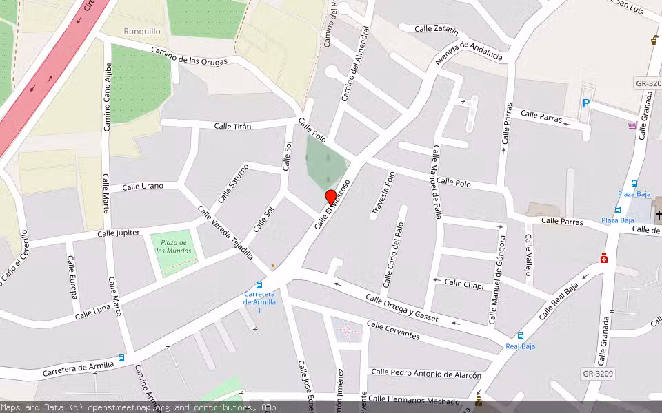Mapa de Subasta Inmueble (Vivienda) en Ogíjares, Granada