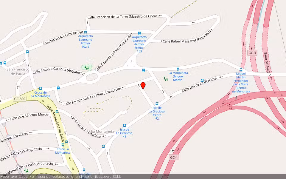 Mapa de Subasta Inmueble (Vivienda) en Las Palmas De Gran Canaria, Las Palmas