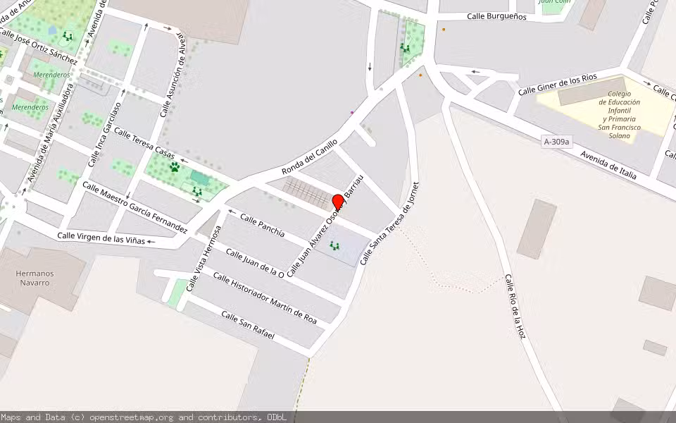 Mapa de Subasta Inmueble (Garaje) en Montilla, Córdoba