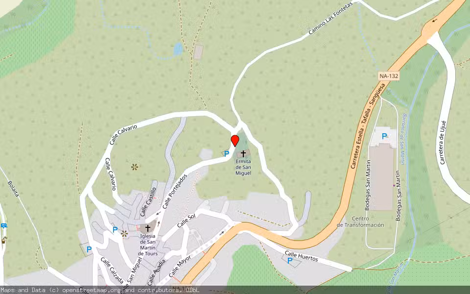 Mapa de Subasta Inmueble (Solar) en San Martín De Unx, Navarra