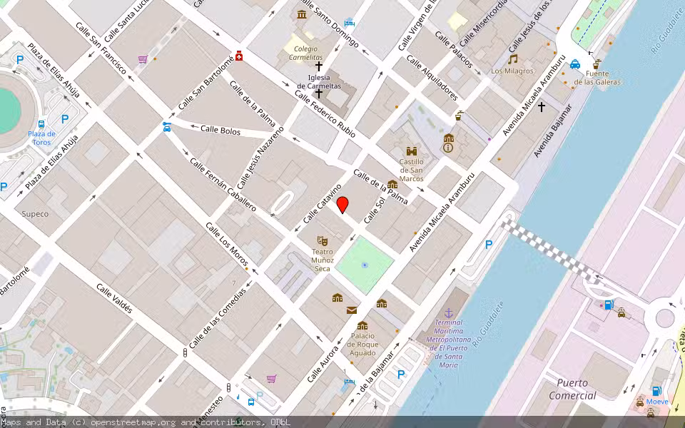 Mapa de Subasta Inmueble (Vivienda) en El Puerto De Santa Maria, Cádiz