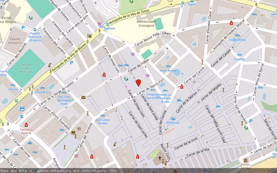 Mapa de Subasta Inmueble (Vivienda) en Lloret De Mar, Girona