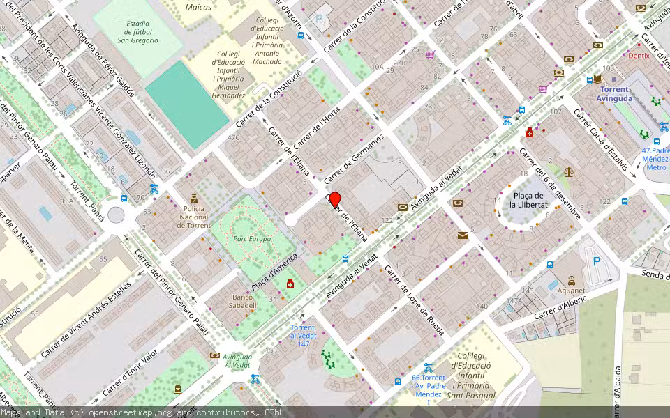 Mapa de Subasta Inmueble (Vivienda) en Torrente, Valencia/València