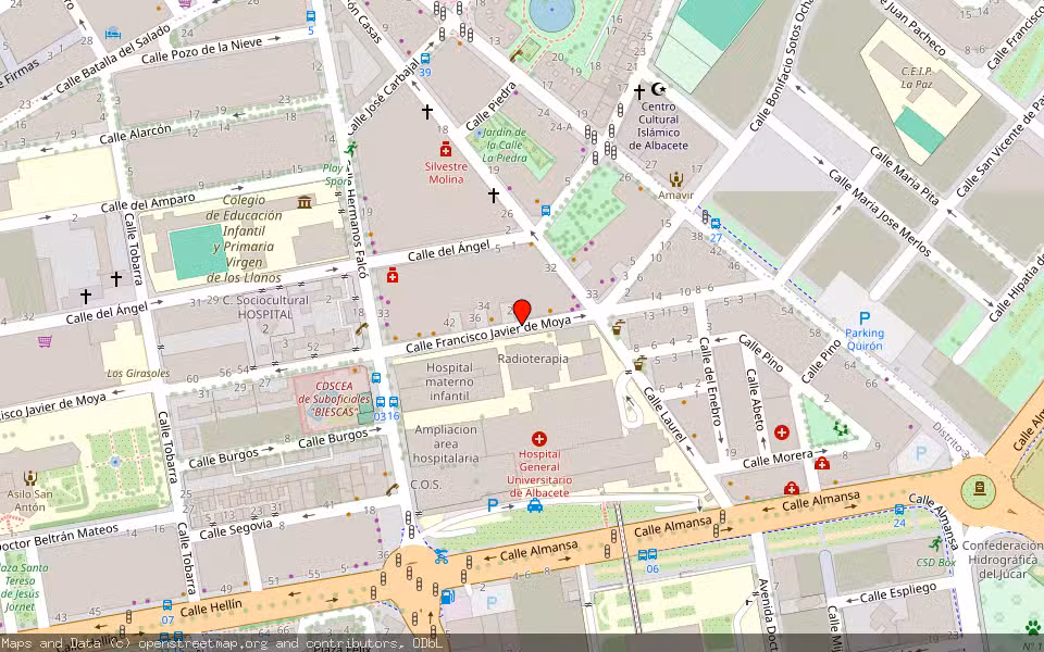 Mapa de Subasta Inmueble (Vivienda) en Albacete
